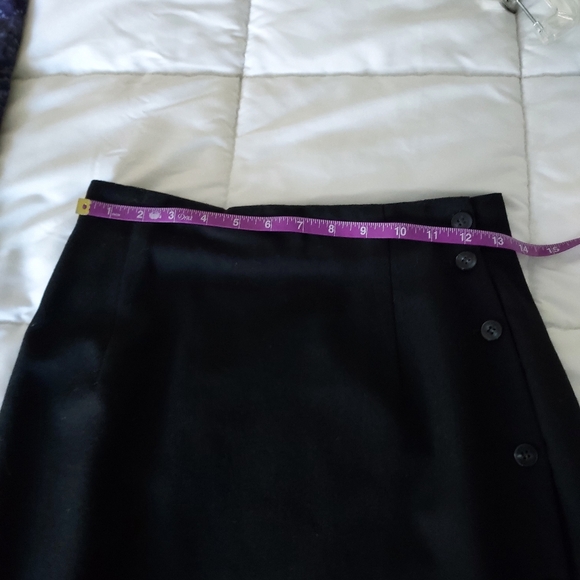 EUC Rafaella wool midi skirt, charcoal, 6 - Picture 4 of 8